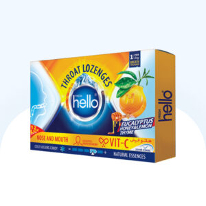 آبنبات گلو درد ویتامین سی حاوی اکالیپتوس و آویشن با طعم لیمو و عسل هلو فرش